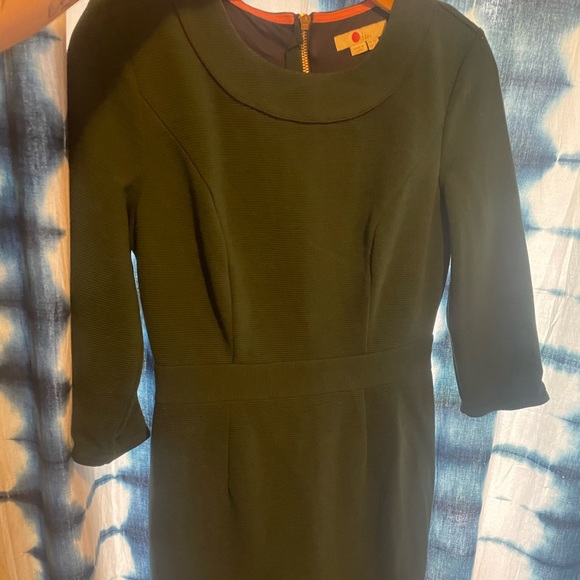 Boden Rich Green A Line Dress - Picture 1 of 4